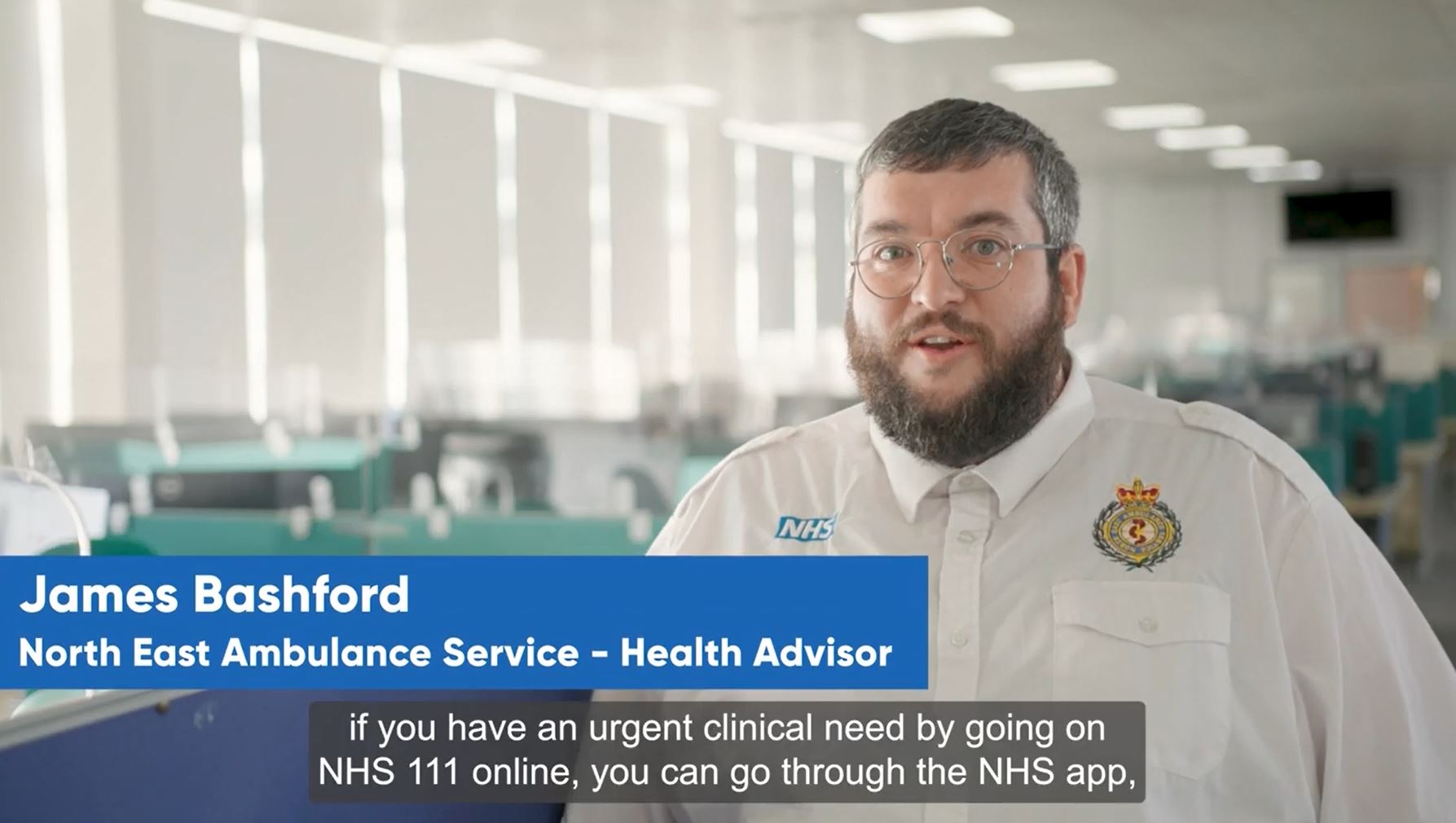 James Bashford North East Ambulance Service Health Advisor