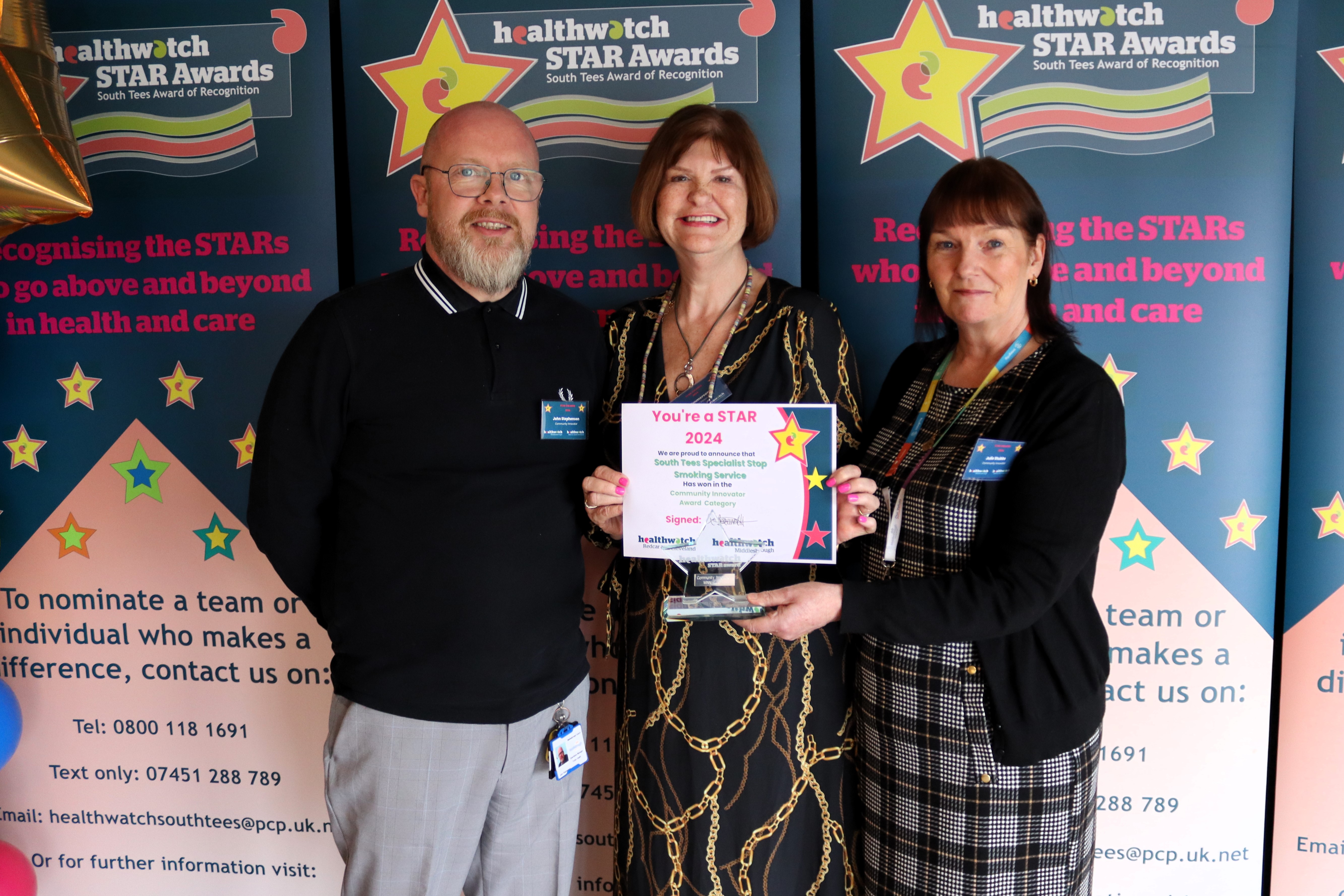 South Tees Stop Smoking Service Award Photo