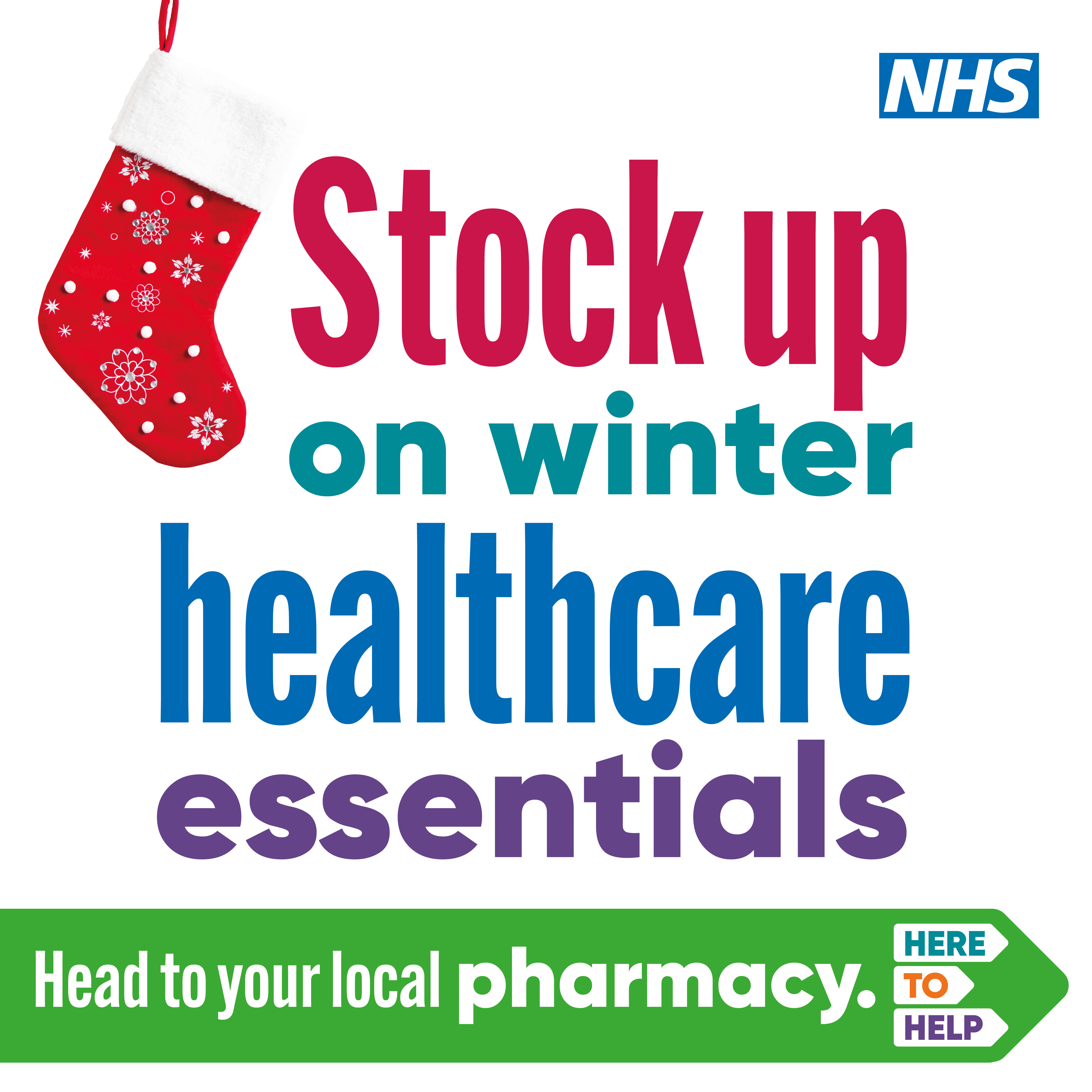 Stock up on winter healthcare essentials. Head to your local pharmacy