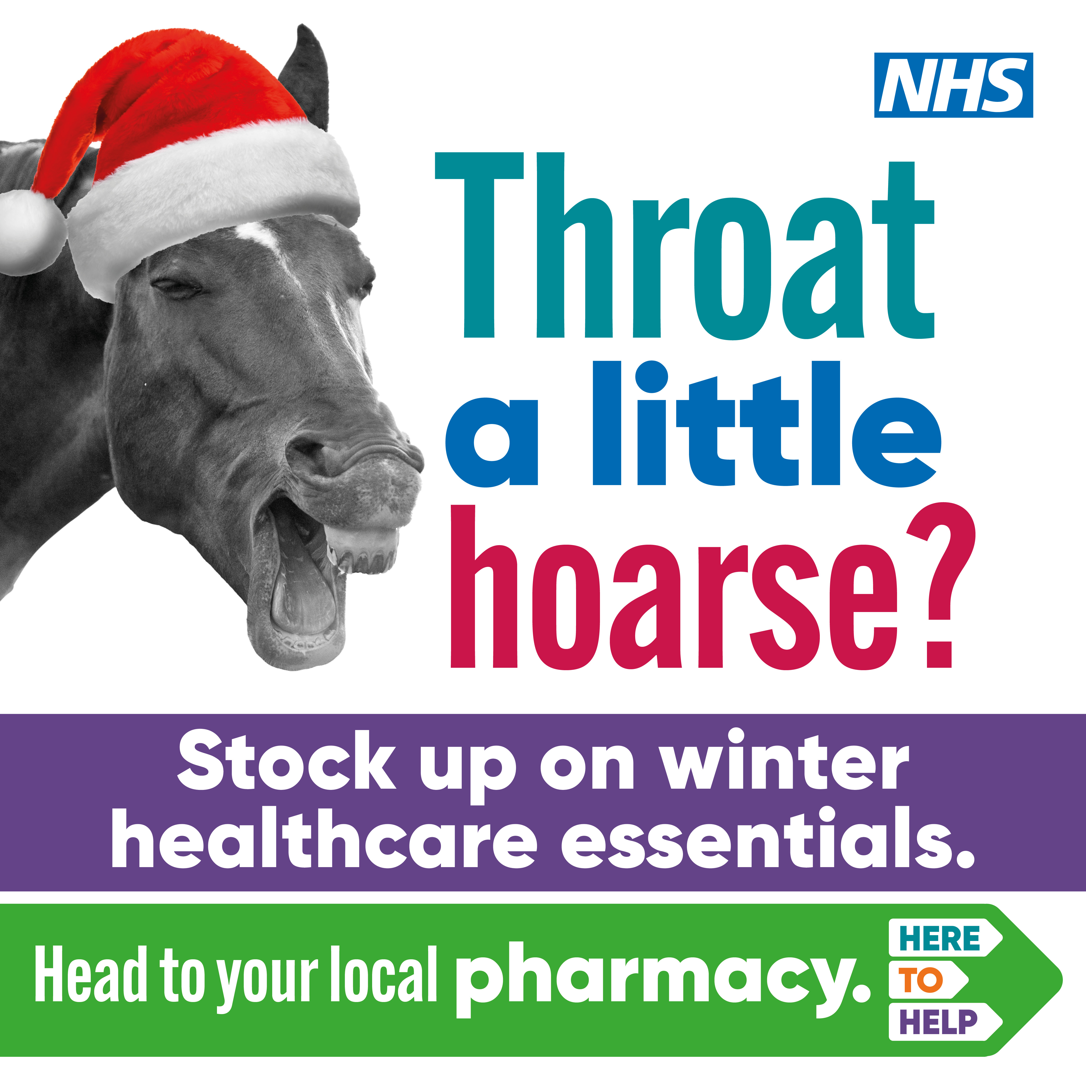 Throat a little horse? Stock up on winter healthcare essentials. Head to your local pharmacy