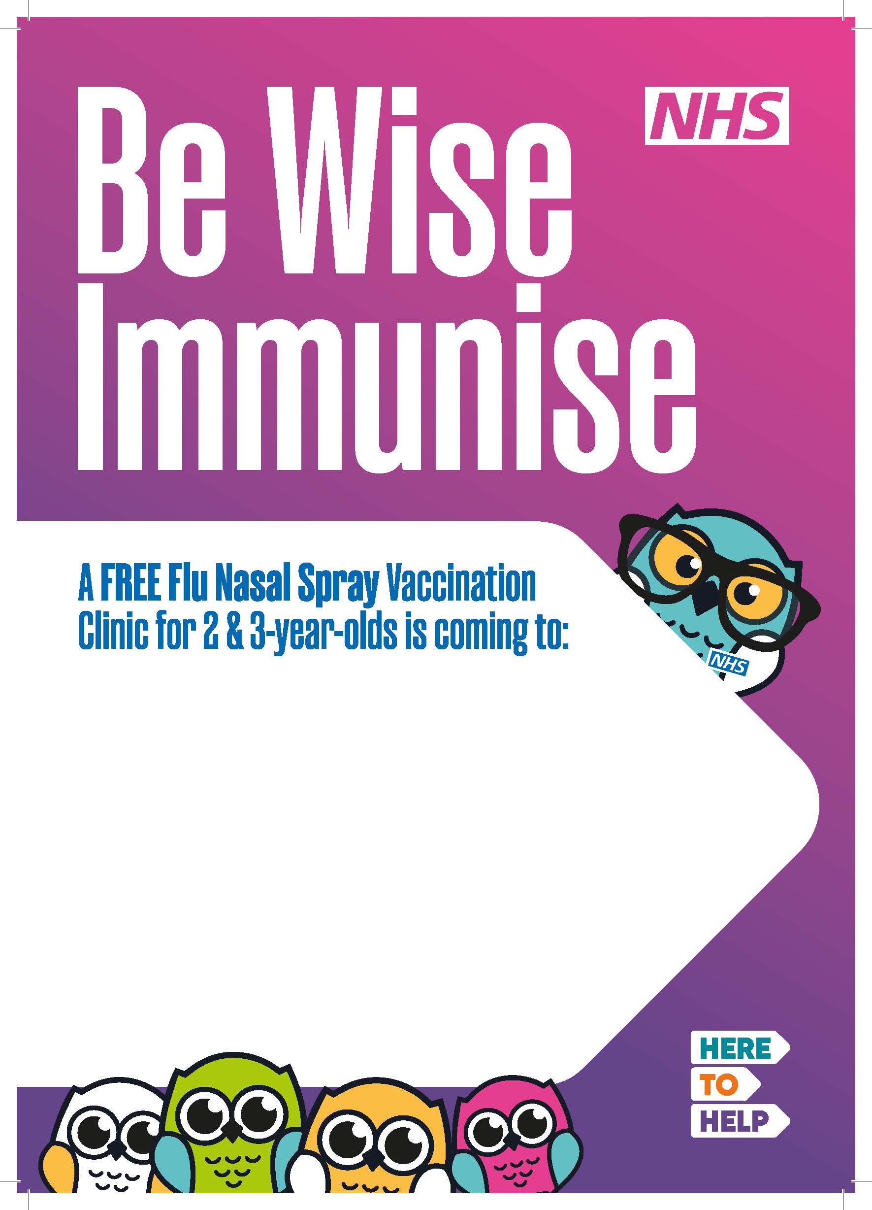 J001254 TL NHS 2 3 Year Olds Vaccination Emptybelly Posters