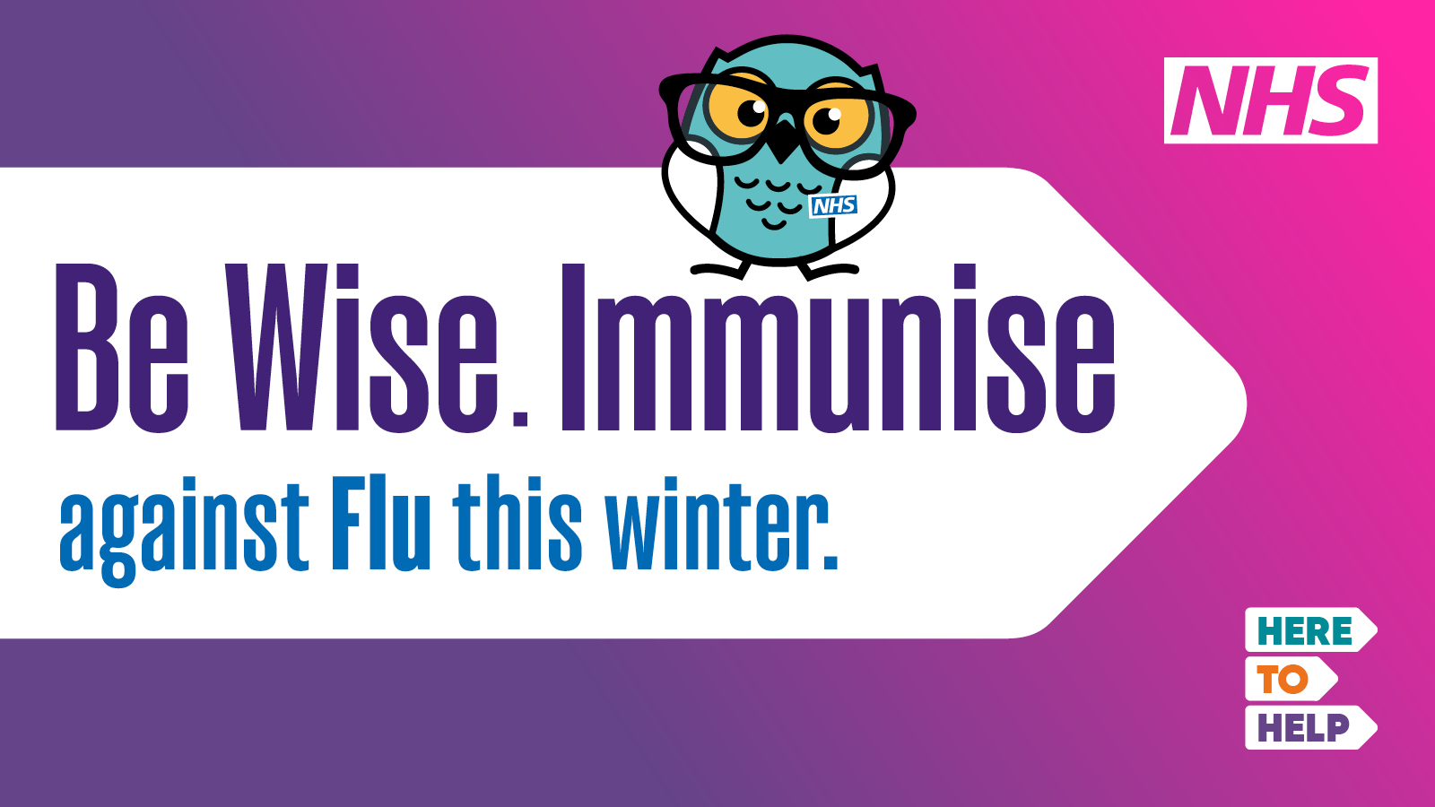 J001254 Be Wise, Immunise... Vaccinations Campaign 2024 General Flu 1600 X 900