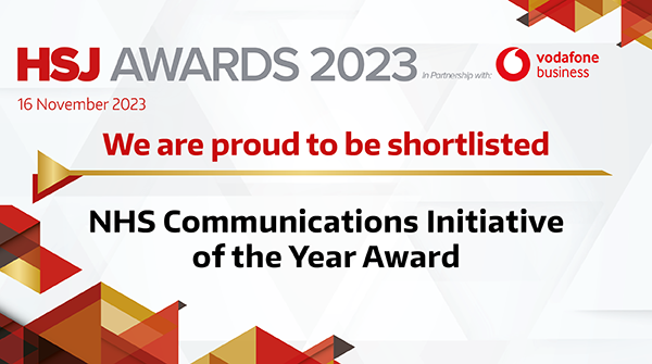HSJ awards 2023 NHS NENC ICB shortlisted for NHS communications initiative of the year award